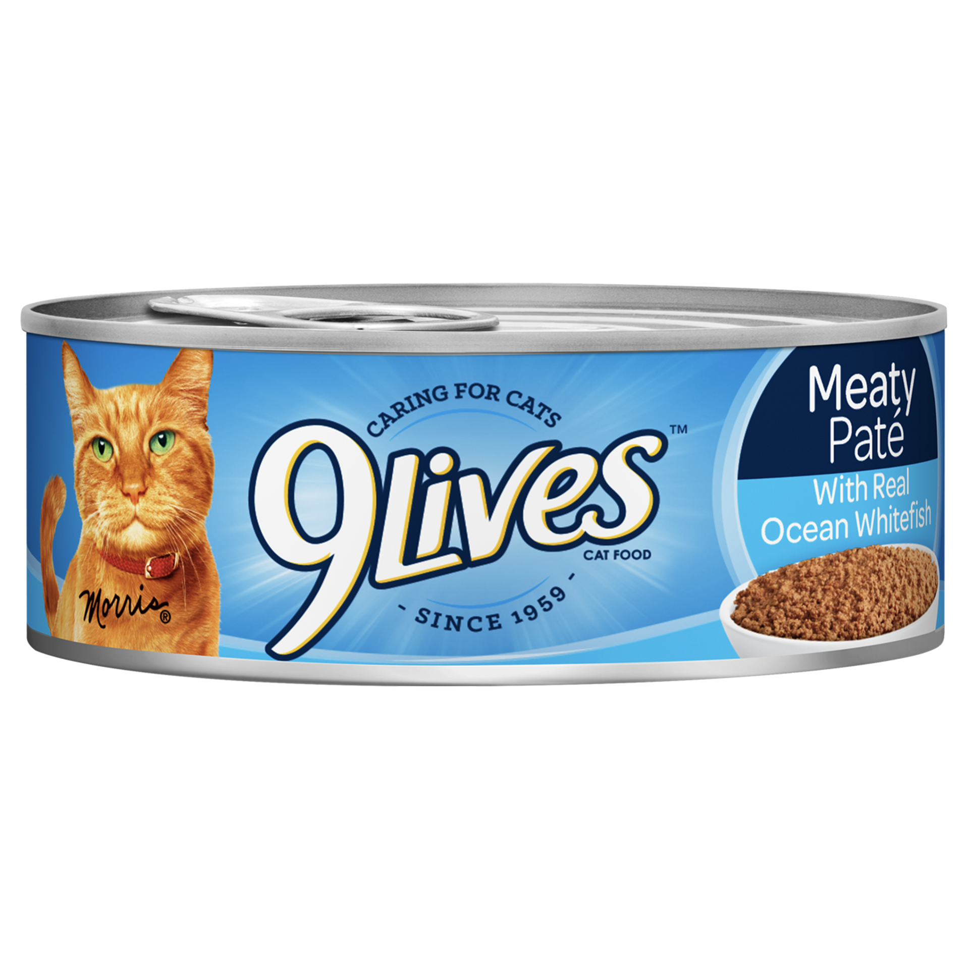 9Lives Meaty Pate With Real Ocean Whitefish Wet Cat Food